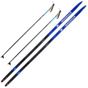 Madshus Active Skin/Touring + Nordic Alu sæt, unisex, sort